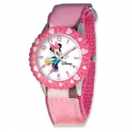 Minnie Mouse 7  Nylon Band with Velcro Closure