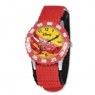 Lightning McQueen 7  Nylon Band With Velcro Closure