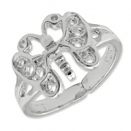 Sterling Silver Butterfly Toe Ring