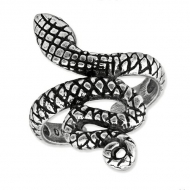 Sterling Silver Antiqued Snake Toe Ring