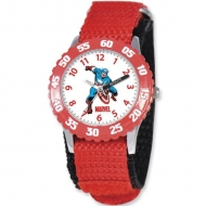 Captain America 7  Nylon Band With Velcro Closure