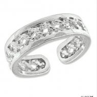 Sterling Silver Solid Toe Ring