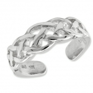 Sterling Silver Celtic Weave Toe Ring