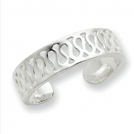 Sterling Silver Solid Toe Ring