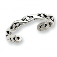Sterling Silver Antiqued Toe Ring