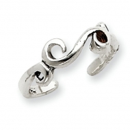 Sterling Silver Antiqued Toe Ring