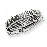 Sterling Silver Antiqued Fancy Toe Ring