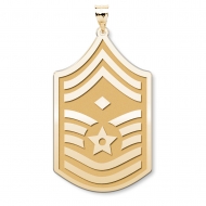 Unites States Air Force Senior Master Sergeant Note Diamond  Pendant