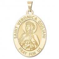 Saint Veronica Giuliani OVAL Medal   EXCLUSIVE 