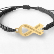   Imagine a World Without Cancer  Childhood Cancer Bracelet