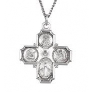 Sterling Silver Four Way Medal