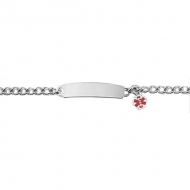 Stainless Steel Child s Bracelet W  Charm