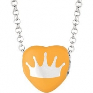 Sweethearts Enamel  Crown  16  Necklace with Gift Box