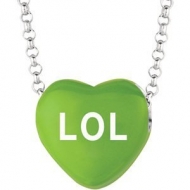 Sweethearts Enamel  LOL  16  Necklace with Gift Box