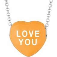Sweethearts Enamel  Love You  16  Necklace with Gift Box