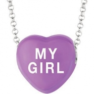 Sweethearts Enamel  My Girl  16  Necklace with Gift Box