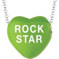 Sweethearts Enamel  Rock Star  16  Necklace with Gift Box