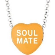 Sweethearts Enamel  Soul Mate  16  Necklace with Gift Box