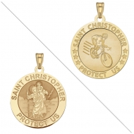 Cycling   Saint Christopher Doubledside Sports Medal  EXCLUSIVE 