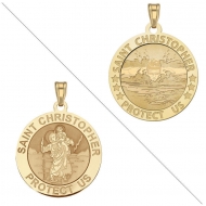 Swimmer  male    Saint Christopher Doubledside Sports Medal