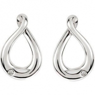  015 ct tw Diamond Earrings