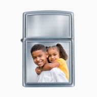 Zippo Laser Engravable Chrome Satin Lighter