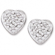Diamond Heart Earring