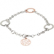 Rose gold plated Sterling Silver Bracelet