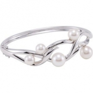Freshwater Cultured Pearl Bangle Bracelet