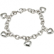Stainless Steel Heart Bracelet