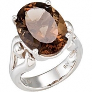 Genuine Smoky Quartz Ring