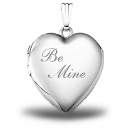 Sterling Silver   Be Mine  Heart Locket