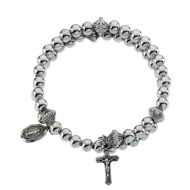 Silver Bead Rosary