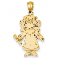 Polished Graduation Girl Pendant