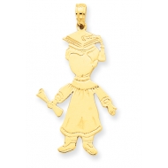 Polished Graduation Boy Pendant