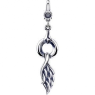 Sterling Silver Angel Wing Charm