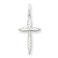 Sterling Silver Laser Designed Cross Pendant