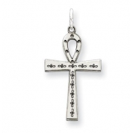 Sterling Silver Laser Designed Cross Charm