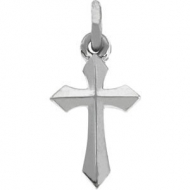 14K White Gold CROSS PENDANT