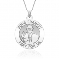 Pope Francis Medal Round Laser Engraved  EXCLUSIVE 