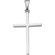 14K White Gold CROSS PENDANT