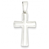 Sterling Silver Polished Cross Pendant
