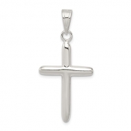 Sterling Silver Polished Cross Pendant