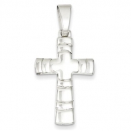 Sterling Silver Polished Cross Pendant