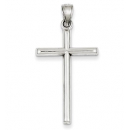 Sterling Silver Rhodium plated Latin Cross Pendant