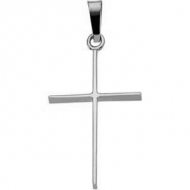 14K  White Gold CROSS PENDANT