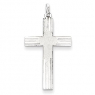 Sterling Silver Laser Designed Cross Pendant