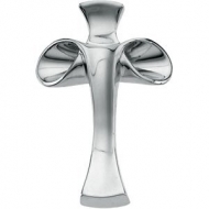 14K White Gold RONNA LUGOSCH CROSS