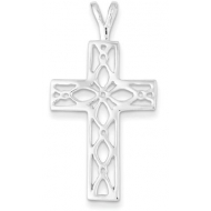 Sterling Silver Polished Cross Pendant