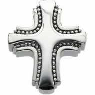 14K White Gold SMALL CROSS SLIDE
